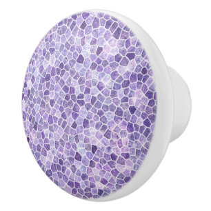 Pale Lilac And Purple Cobbled Patchwork Terrazo Pa Keramikknauf