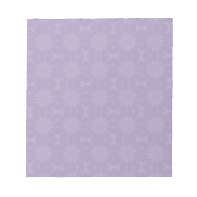 Pale Lilac Pattern Notizblock (Vorderseite)
