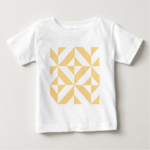 Pale Melon Geometric Deko Cube Pattern Baby T-shirt