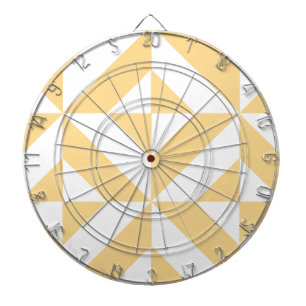 Pale Melon Geometric Deko Cube Pattern Dartscheibe