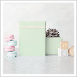 Pale Milky Jade Green Geschenkpapier