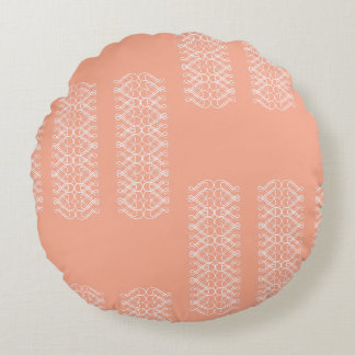 Pale Orange Round Pillow Rundes Kissen