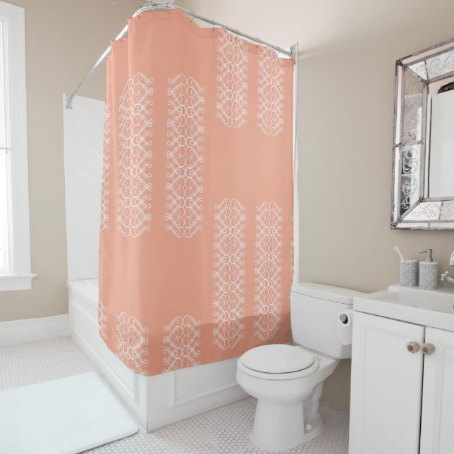 Pale Orange Shower Curtain Duschvorhang (Beispiel)