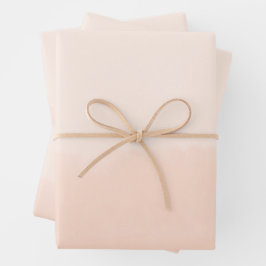 Pale Orange Watercolor Abstract Geschenkpapier Set