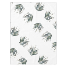 Pale Pastel Green Palm Tree Leaf Tischdecke