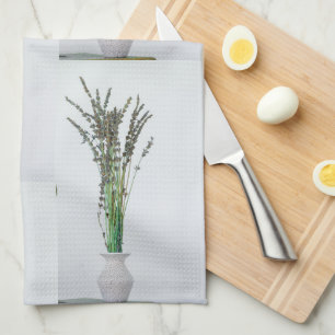 Pale Pastel Lila Lavender Blume Décor Geschirrtuch