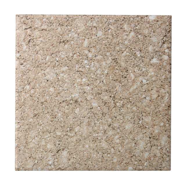 Pale Peachy Beige Cement Sidewalk Fliese (Vorderseite)