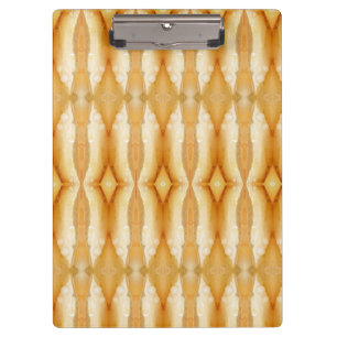 Pale Peachy Ikat Klemmbrett