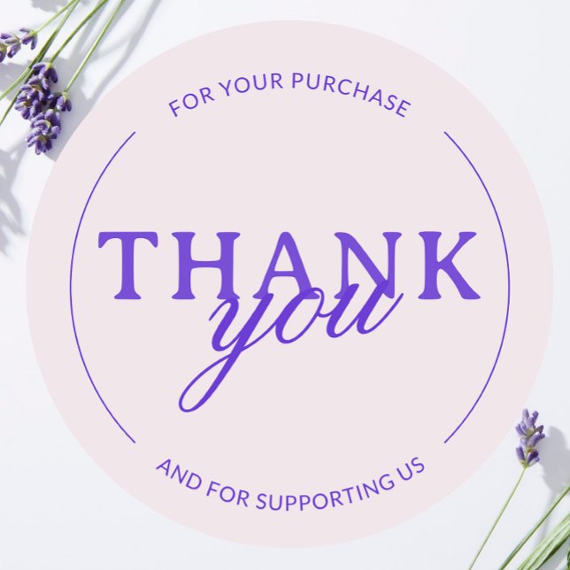 Pale Pink Danke, Frau Minimalistische Aufkleber (Von Creator hochgeladen)