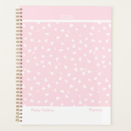 Pale Pink Feminine Minimalist Floral Large Planer