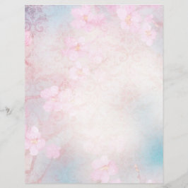Pale Pink Floral & Damask Scrapbook Ephemera