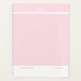 Pale Pink Minimalist Planer