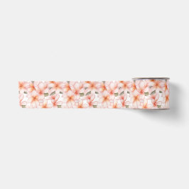 Pale Pink Plumeria Frangipani Blume Wide Satinband