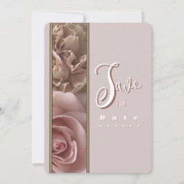 Pale Pink Save the Date Invitation Einladung