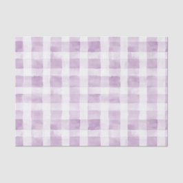 Pale Purple White Plaid Stripes Seidenpapier