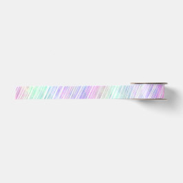 pale rainbow brush stroke stripes : satinband