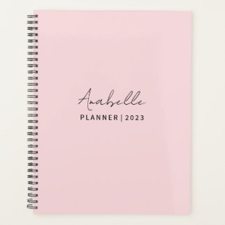 Pale rose élégant planneur personnalisé