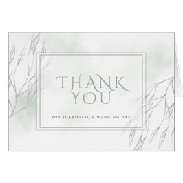 Pale Sage Vert Aquarelle et Gris Willy Branche