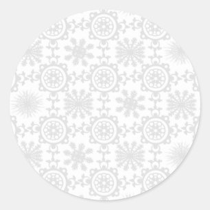 Pale Snowfill Runder Aufkleber
