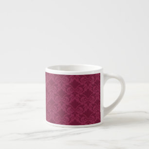 Pale Wine Damask Bows Espressotasse
