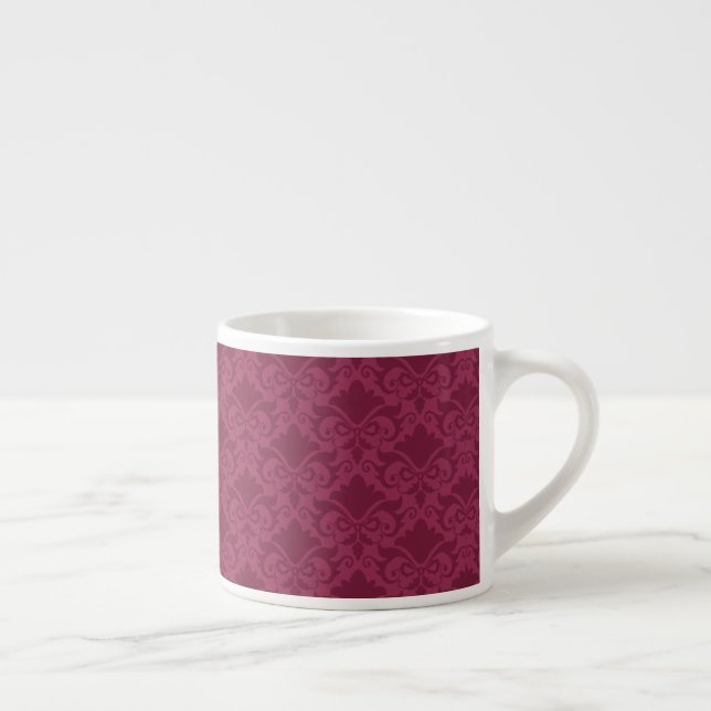 Pale Wine Damask Bows Espressotasse (Rechts)