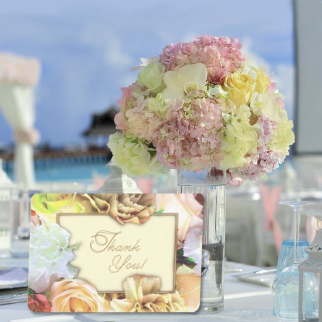 Pale Yellow Rose Thank You Card Dankeskarte (Von Creator hochgeladen)