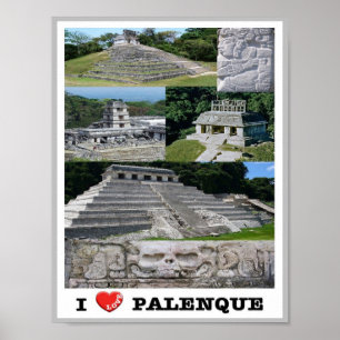 Palenque - Chiapas - Mexiko - I Liebe - Poster