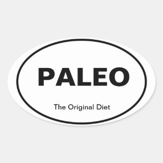 PALEO-Aufkleber Ovaler Aufkleber