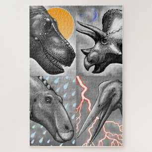 Paleo-Porträtsel-Puzzle