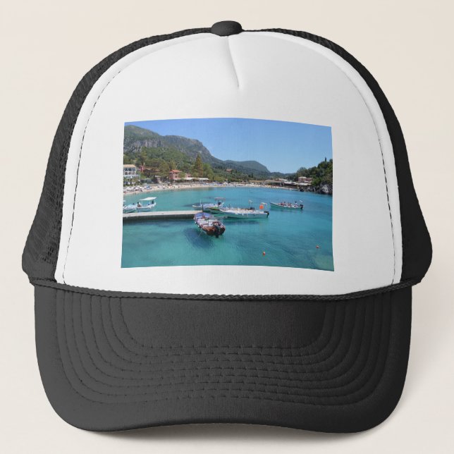 Paleokastritsa Beach, Korfu Truckerkappe (Vorderseite)