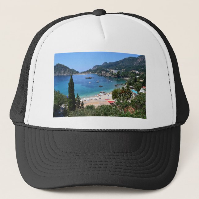 Paleokastritsa Griechenland Truckerkappe (Vorderseite)