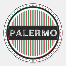 Palermo City Pride Emblem – Italian Identity Runder Aufkleber