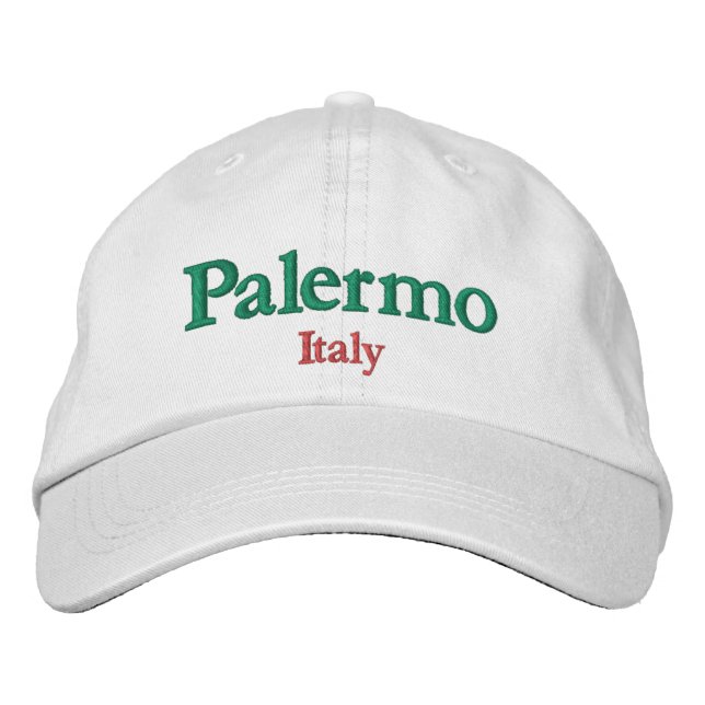 Palermo - Italien - Stadt Bestickte Baseballkappe (Vorderseite)