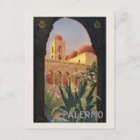 Palermo Sicilia Vintage Travel Poster der 20er Jah