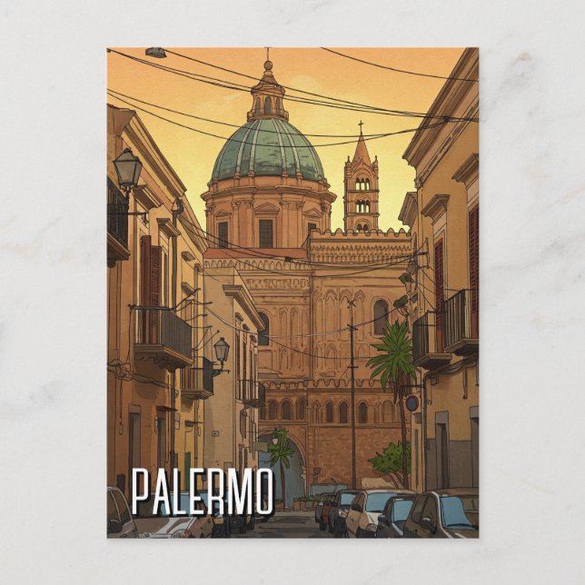 Palermo Sicily Italy Travel Postkarte (Vorderseite)