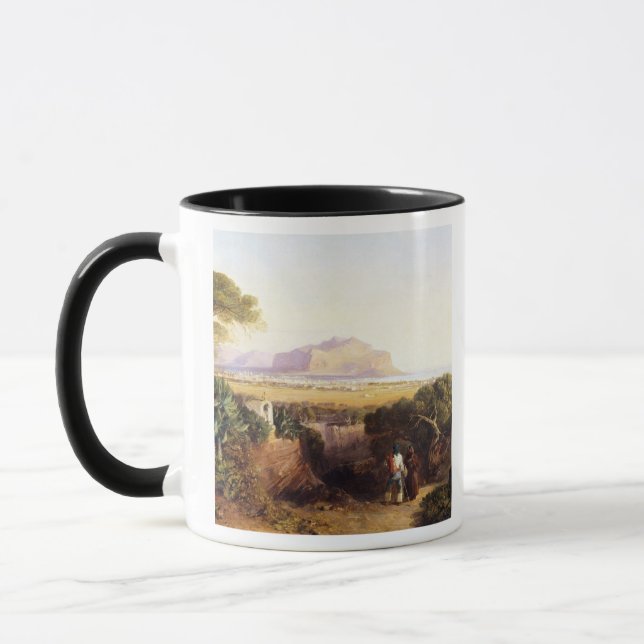 Palermo, Sizilien, 1847 (Öl auf Leinwand) Tasse (Links)