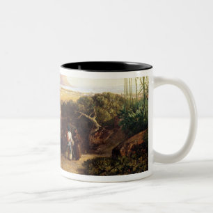 Palermo, Sizilien, 1847 (Öl auf Leinwand) Zweifarbige Tasse