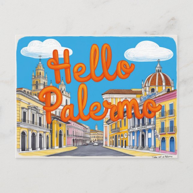 Palermo, Sizilien, Italien Postkarte (Vorderseite)