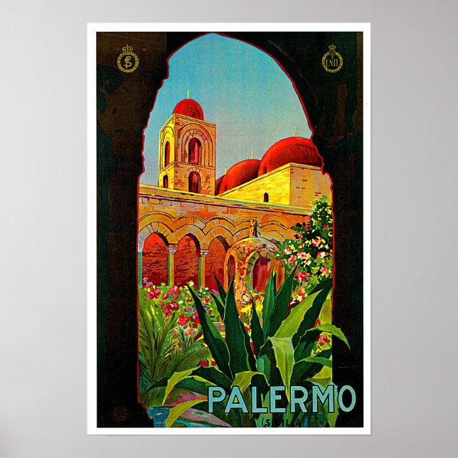 Palermo Sizilien - Italien Reisen Poster (Vorne)