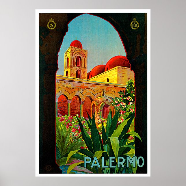 Palermo Sizilien - Italien Reisen Poster (Vorne)