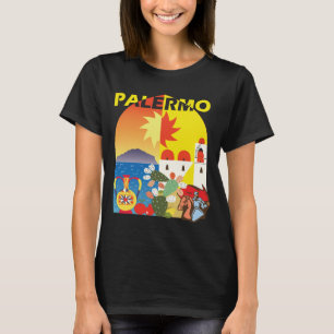 Palermo Sizilien Italien Retro-Reise-T-Shirt T-Shirt