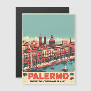 Palermo Sizilien italienische Vintage-Geschenke Magnetkarte