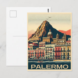 Palermo Sizilien italienische Vintage-Geschenke Postkarte