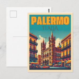 Palermo Sizilien italienische Vintage-Geschenke Postkarte
