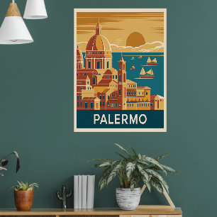 Palermo Vintage Reise Poster