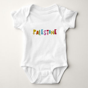 PALESTINA Arabischer Name Bunt  Baby Strampler