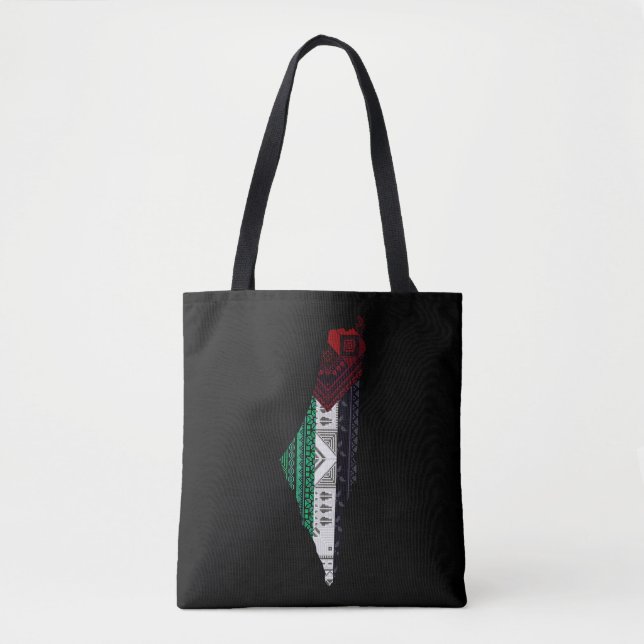 Palestina Embroidery täreez Pattern Karte frei Tasche (Vorderseite)