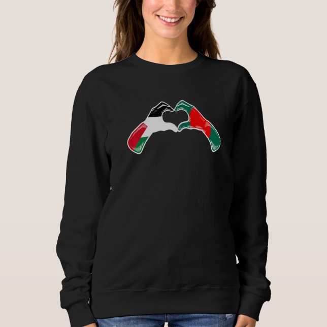 Palestine Bangladesh Flag  Palestinian Bangladeshi Sweatshirt (Vorderseite)