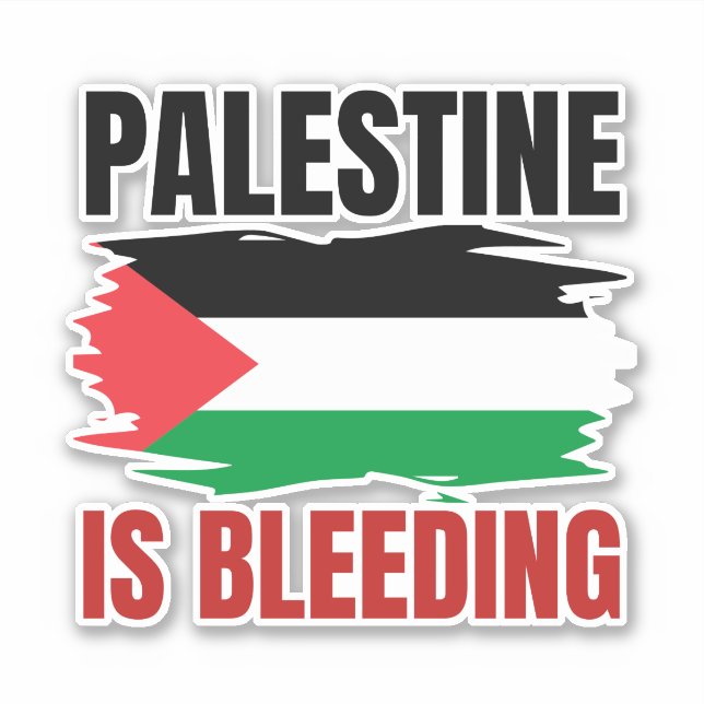 PALESTINE BLUTT AUFKLEBER (Vorderseite)