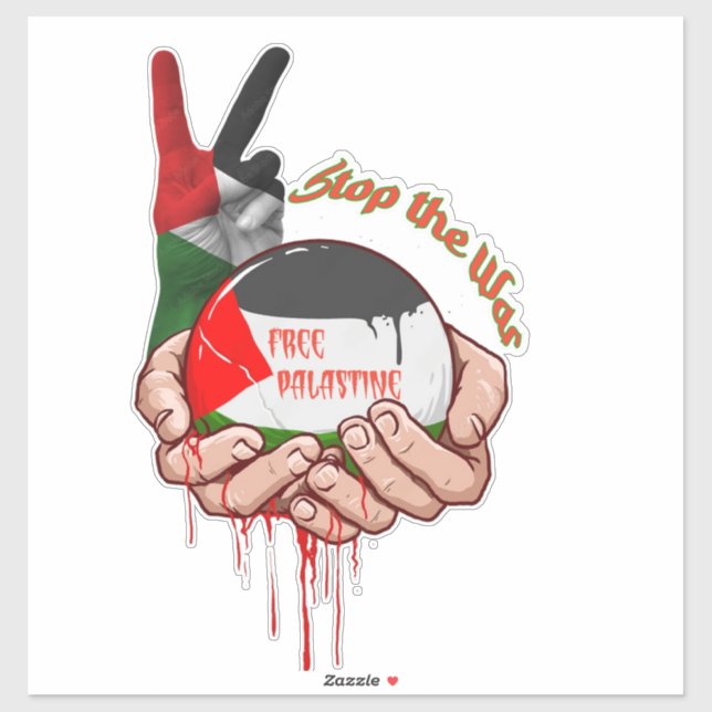 Palestine Car Sticker, palästinensische Flag Decal Aufkleber (Blatt)